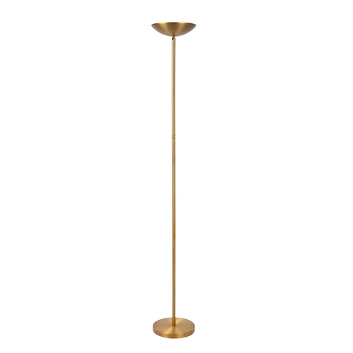 Lucide ZENITH - Lámpara de suelo - Ø 25,4 cm - LED Regul. - 1x20W 3000K - Oro mate / Latón - encendido 2