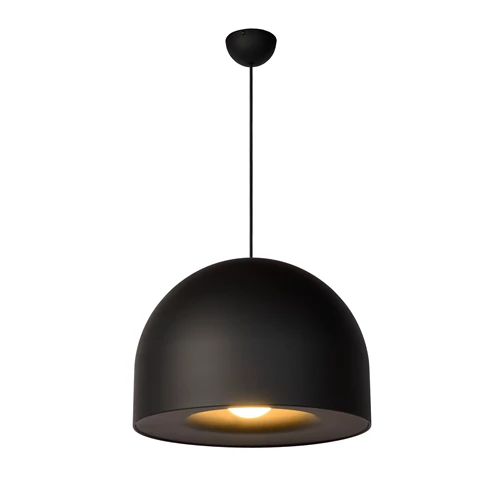Lucide AKRON - Suspension - Ø 50 cm - 1xE27 - Noir | Premium - allumé