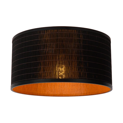 Lucide TAGALOG - Plafonnière - Ø 40 cm - 1xE27 - Zwart - aangezet