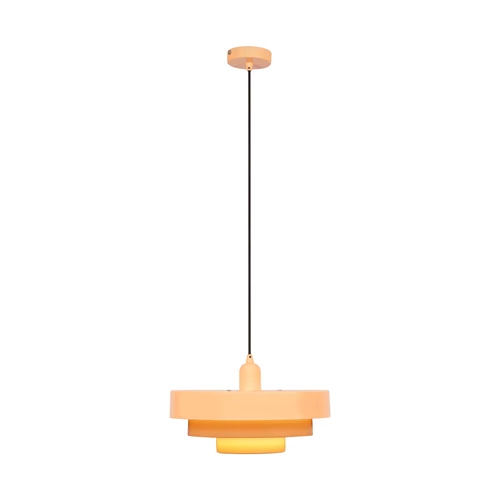 Lucide RUNA - Hanglamp - Ø 35 cm - 1xE27 - Roze | Essential - aangezet 6