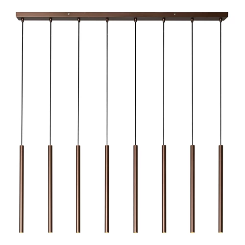 Lucide PHOENIX - Pendant light - LED Dim. - G9 - 8x3W 2700K - Coffee - Vibes - turned on 6
