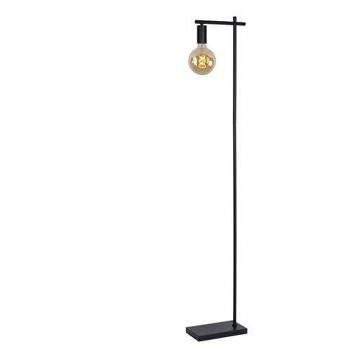 Lucide LEANNE - Stehlampe - 1xE27 - Schwarz - eingeschaltet