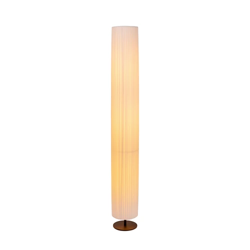 Lucide FOLD - Floor lamp - Ø 20 cm - 3xE27 - White - turned on 1