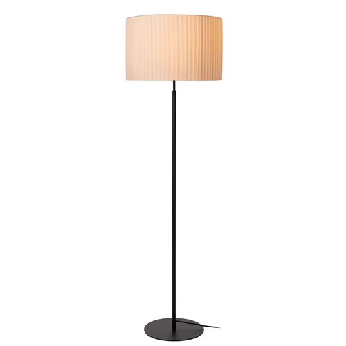 Lucide FOLD - Lampadaire - Ø 45 cm - 1xE27 - Blanc - allumé 1