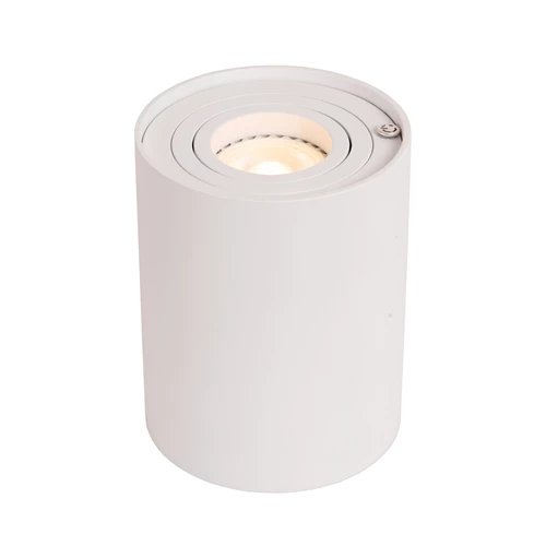 Lucide TUBE - Lampe de table - Ø 9,6 cm - LED 3 StepDim - GU10 - 1x5W 2700K - Blanc - allumé 1