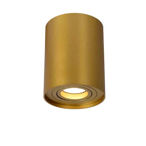 Lucide TUBE - Foco de techo - Ø 9,6 cm - 1xGU10 - Oro mate / Latón - encendido 2