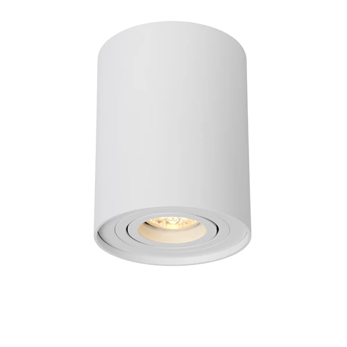 Lucide TUBE - Spot plafond - Ø 9,6 cm - 1xGU10 - Blanc - allumé 1
