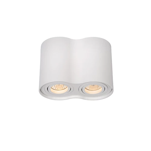 Lucide TUBE - Foco de techo - 2xGU10 - Blanco - encendido 1