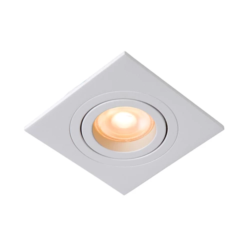 Lucide TUBE - Spot encastrable - 1xGU10 - Blanc - allumé 1