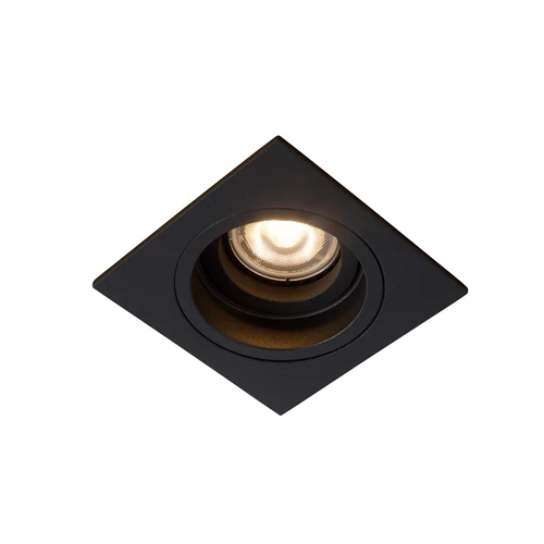 Lucide EMBED - Spot encastrable - 1xGU10 - Noir - allumé