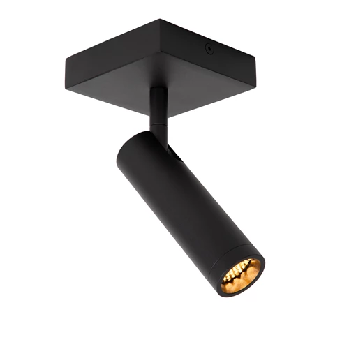 Lucide GRADO - Spot plafond - 1xGU10 (MR11) - Noir - allumé