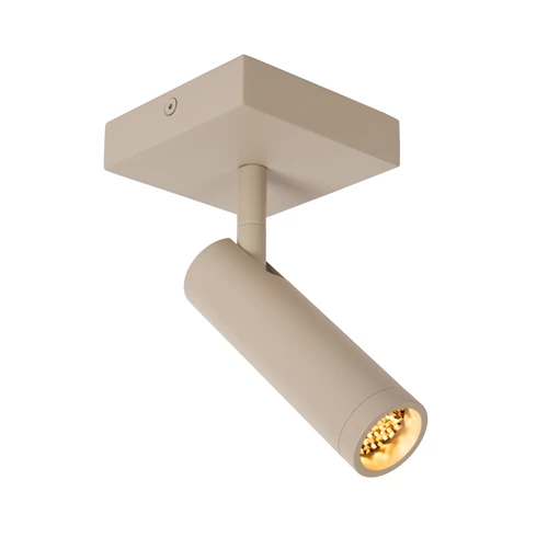 Lucide GRADO - Spot plafond - 1xGU10 (MR11) - Taupe - allumé 1