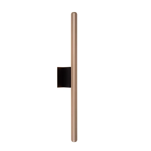 Lucide BRAGA - Wall light Indoor/Outdoor - LED - 1x10W 2700K - IP54 - Coffee | Premium - turned on 6
