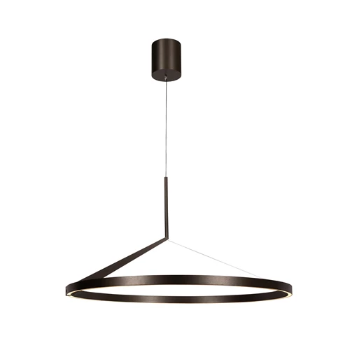 Lucide APPLAUSE - Pendant light - Ø 80 cm - LED Dim. - CCT - 1x50W 2700K/4000K - Hand Wave Sensor - Grey iron | Premium - turned on 5