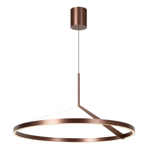 Lucide APPLAUSE - Pendant light - Ø 80 cm - LED Dim. - CCT - 1x50W 2700K/4000K - Hand Wave Sensor - Coffee | Premium - turned on 6