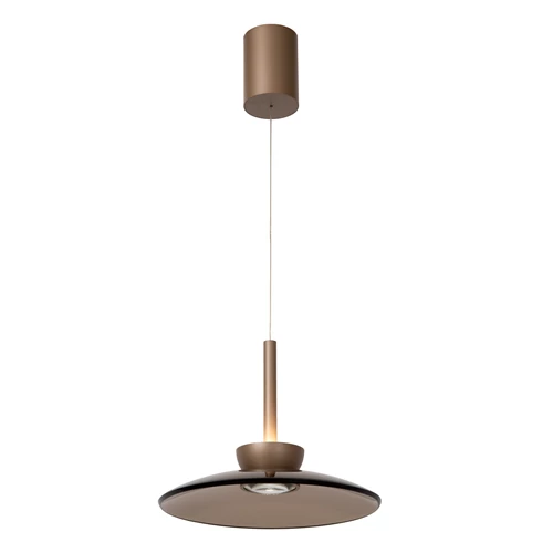 Lucide SANTIAGO - Pendant light - LED Dim. - CCT - 1x16W 2700K/4000K - Amber | Premium - turned on 2