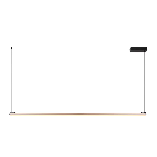 Lucide BRAGA - Pendant light - LED Dim. - CCT - 1x36W 2700K/4000K - Hand Wave Sensor - Coffee | Premium - turned on 6