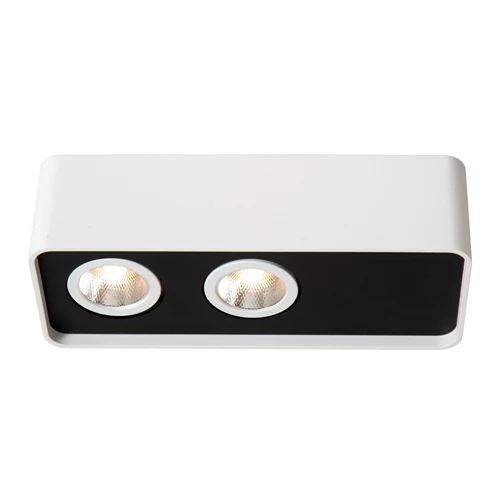 Lucide ANGULAR - Ceiling spotlight - LED Dim. - 2x5W 2700K - White | Premium - turned on 1