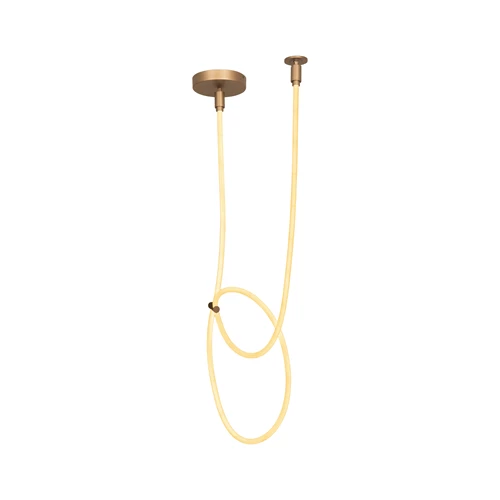 Lucide JANDERIN - Flush ceiling light - LED Dim. - CCT - 1x36W 2200K/3300K - Champagne Color | Vibes - turned on 5