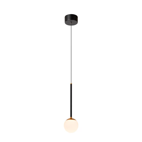 Lucide CALINA - Suspension - Ø 9,9 cm - LED Dim. - 1x9W 2700K - Noir | Premium - allumé