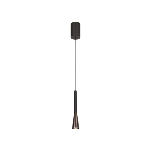 Lucide JOAKIM - Pendant light - Ø 7,7 cm - LED Dim. - CCT - 1x7W 2700K/4000K - Coffee | Premium - turned on 6