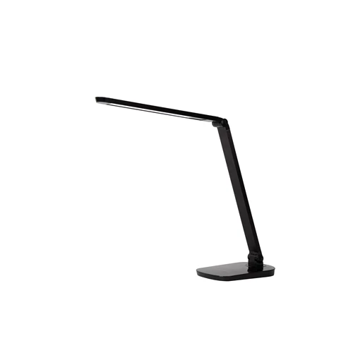 Lucide VARIO LED - Schreibtischlampe - LED Dim. - CCT - 1x8W 2700K/6500K - Schwarz - eingeschaltet