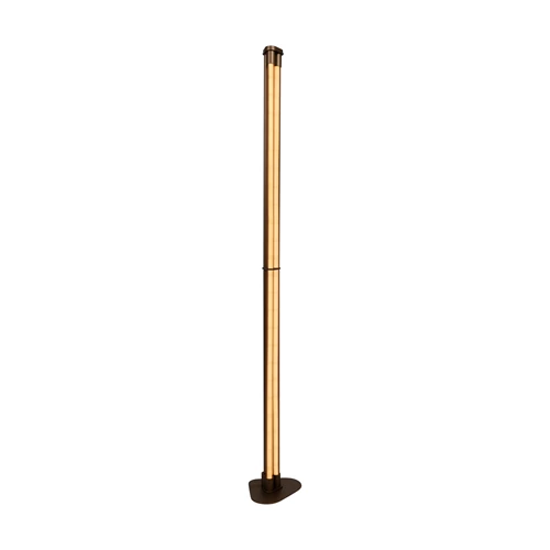 Lucide JANDERIN - Floor lamp - LED Dim. - CCT - 2x17W 2200K/3300K - Hand Wave Sensor - Champagne Color | Vibes - turned on 5