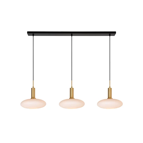 Lucide SINGALA - Suspension - 3xE27 - Or Mat / Laiton - allumé 2