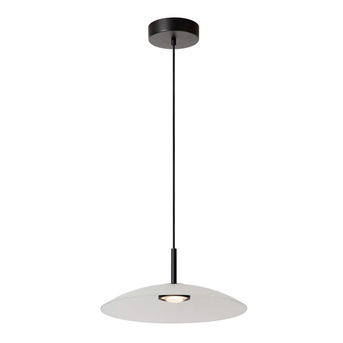 Lucide MENGA - Suspension - Ø 40 cm - LED Dim. - 1x11W 2700K - Opalin | Premium - allumé 1