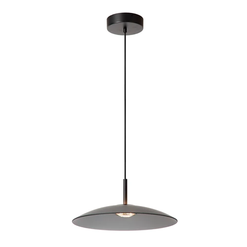Lucide MENGA - Pendant light - Ø 40 cm - LED Dim. - 1x11W 2700K - Smoke Grey | Premium - turned on 5
