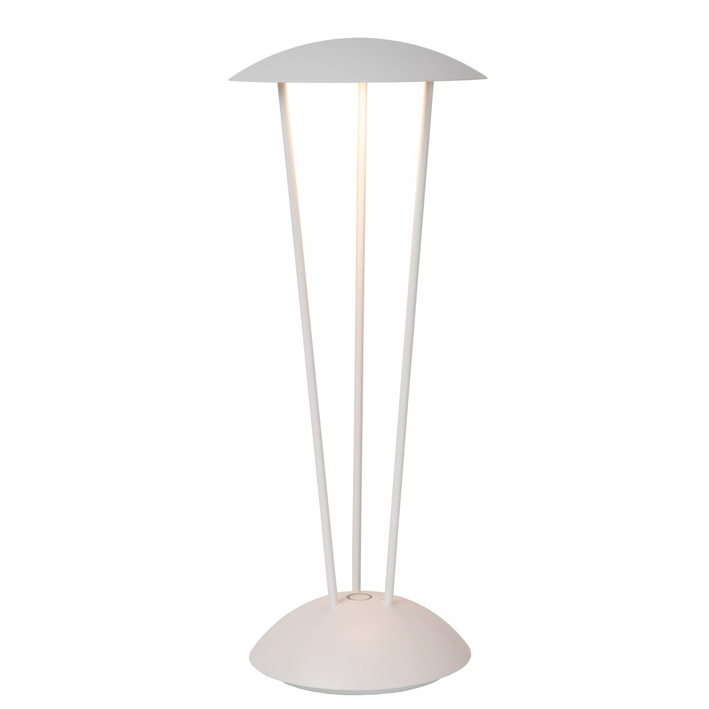 Lucide JOY - wiederaufladbare Tischlampe Außen - Akku/Batterie - 12 cm - LED Dim. - 1x1,5W 3000K - IP54 - Weiß Lucide JOY - wiederaufladbare Tischlampe Außen - Akku/Batterie - 12 cm - LED Dim. - 1x1,5W 3000K - IP54 - Weiß
