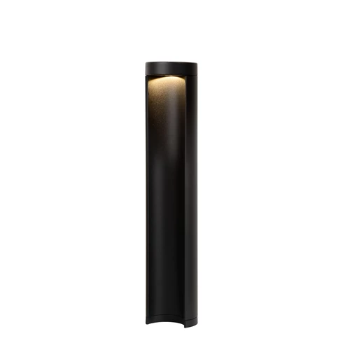 Lucide COMBO - Sokkellamp - Ø 9 cm - LED - 1x9W 3000K - IP54 - Zwart - aangezet
