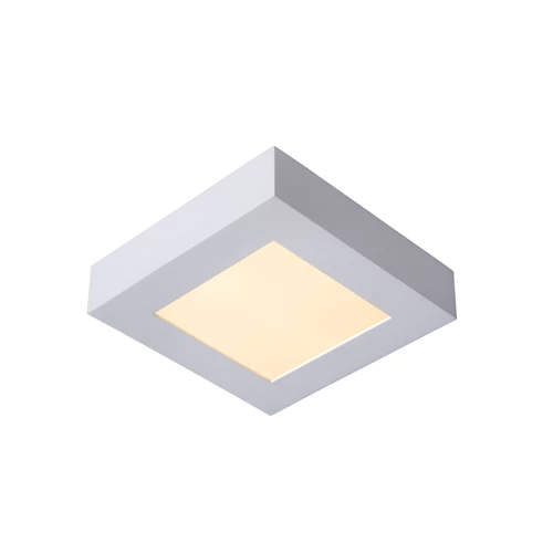 Lucide BRICE-LED - Plafonnier Salle de bains - LED Dim. - 1x15W 3000K - IP44 - Blanc - allumé 1