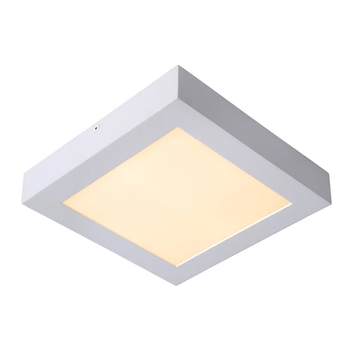 Lucide BRICE-LED - Deckenleuchte Badezimmer - LED Dim. - 1x22W 3000K - IP44 - Weiß - eingeschaltet 1