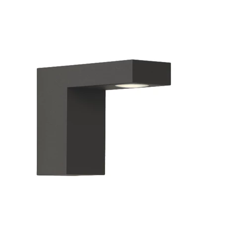 Lucide TEXAS - Wandspot / Wandlamp Binnen/Buiten - LED - 1x7W 3000K - IP54 - Antraciet - aangezet