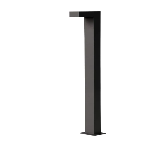 Lucide TEXAS - Sokkellamp - LED - 1x7W 3000K - IP54 - Antraciet - aangezet