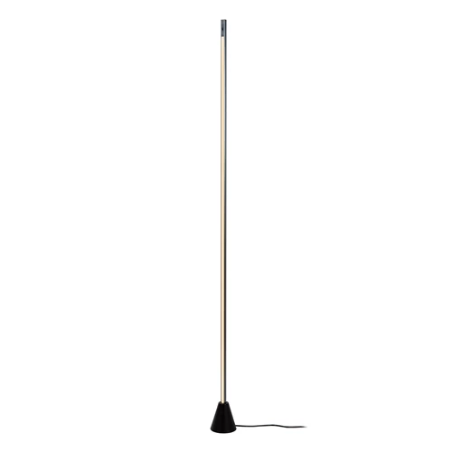 Lucide EQUINOX - Floor lamp - LED Dim. - CCT - 1x26W 2700K/4000K - Hand Wave Sensor - Grey iron | Vibes - turned on 5