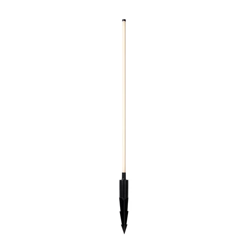 Lucide LORNEX - Gartenstrahler - Ø 4,9 cm - LED - 1x6W 3000K - IP54 - Schwarz - eingeschaltet