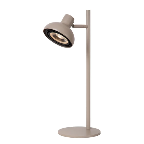 Lucide SENSAS - Bureaulamp - Ø 18 cm - 1xGU10 (ES111) - Beige - aangezet 8