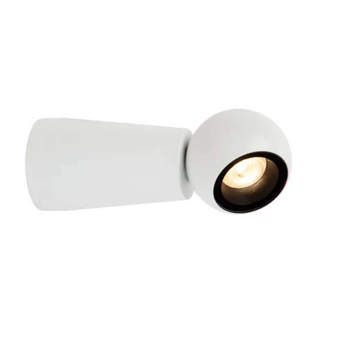 Lucide IPSOS - Applique murale Salle de bains - LED - 1x6W 2700K - IP54 - Blanc - allumé 1