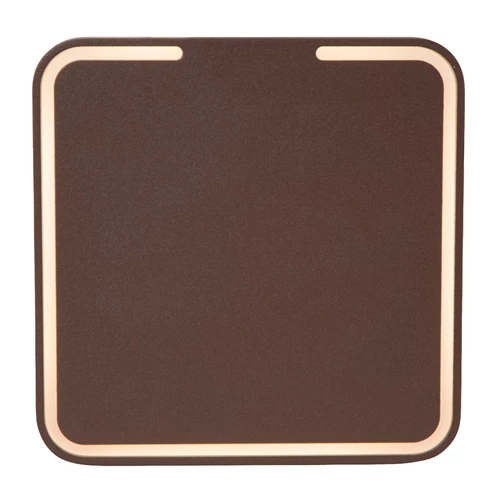 Lucide FINISTER - Wall light Indoor/Outdoor - LED - 1x7W 2700K - IP54 - Rust Brown - Essential - turned on 7
