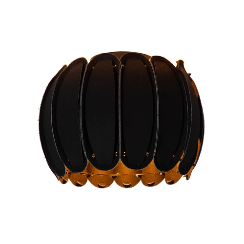 Lucide SPENCER - Plafonnier - Ø 30 cm - 1xE27 - Noir - allumé