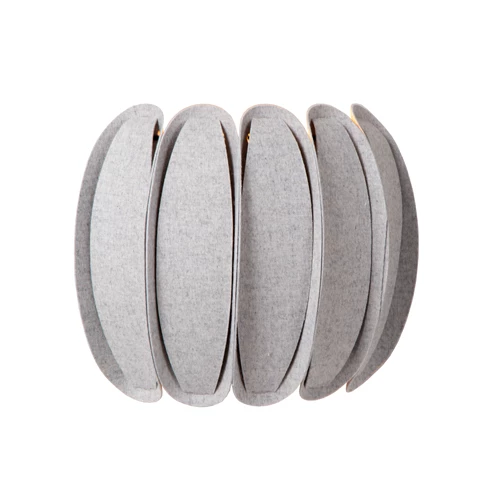 Lucide SPENCER - Wall light - 1xE27 - Grey - turned on 6