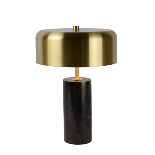 Lucide MIRASOL - Table lamp - Ø 25 cm - 3xG9 - Black - turned on