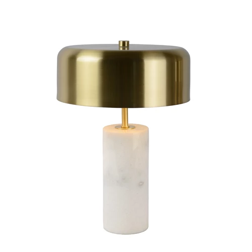 Lucide MIRASOL - Lampe de table - Ø 25 cm - 3xG9 - Blanc - allumé 1