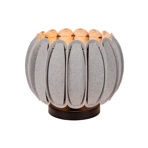 Lucide SPENCER - Tafellamp - Ø 30 cm - 1xE27 - Grijs - aangezet 6