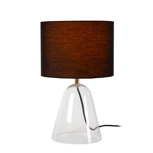 Lucide CAMPANA - Lampe de table - 1xE27 - Transparent - allumé