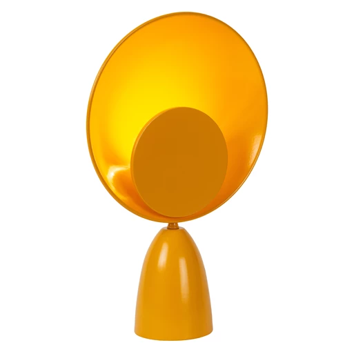 Lucide CASTAMAR - Table lamp - Ø 25,5 cm - LED - 1x8W 2100K - Ocher Yellow - turned on 4