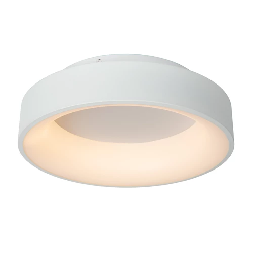 Lucide MIRAGE - Flush ceiling light - Ø 38 cm - LED Dim. - 1x22W 2700K - White - turned on 1