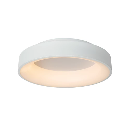 Lucide MIRAGE - Plafonnier - Ø 45 cm - LED Dim. - 1x33W 2700K - Blanc - allumé 1